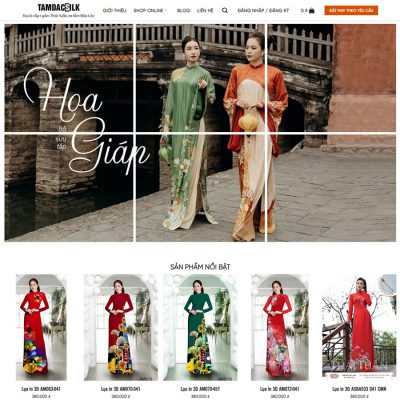 Theme wordpress bán áo dài
