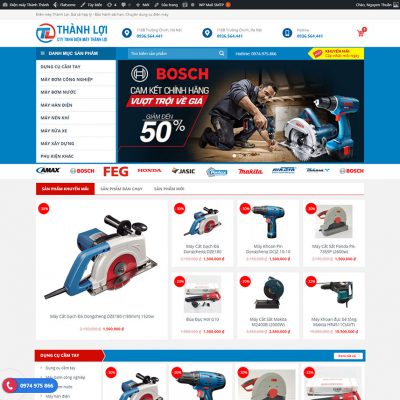Theme wordpress bán điện máy - điện cơ 01