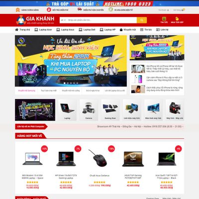 Theme wordpress bán hàng điện tử - máy tính 02
