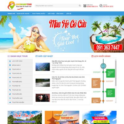 Theme Wordpress đặt tour du lịch