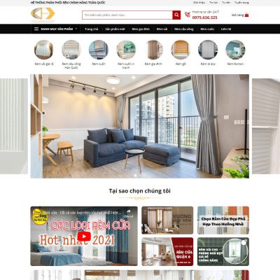 Theme wordpress bán rèm cửa đẹp