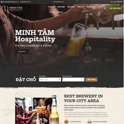 Theme wordpress nhà hàng rượu