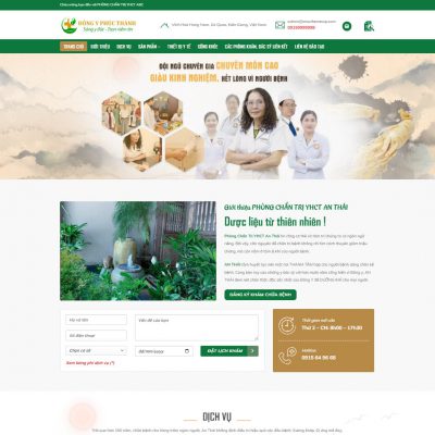 Theme wordpress cơ sở đông y , y học cổ truyền, thuốc dân tộc