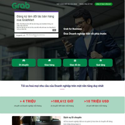 Theme wordpress landing page grab