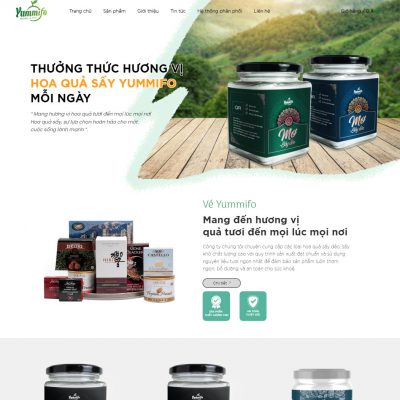 Theme wordpress bán hoa quả sấy