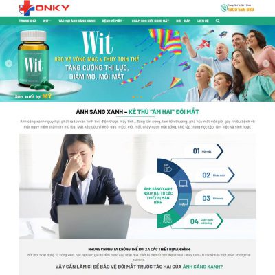 Theme wordpress thực phẩm chức năng bảo vệ mắt