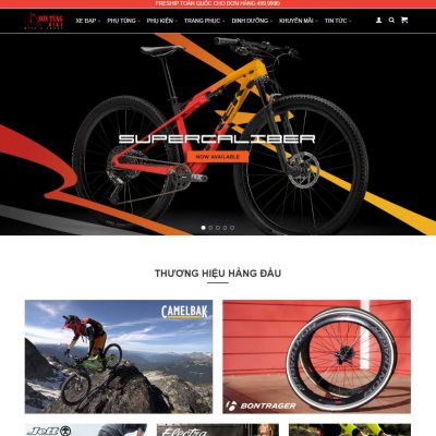 Theme wordpress bán xe đạp 01